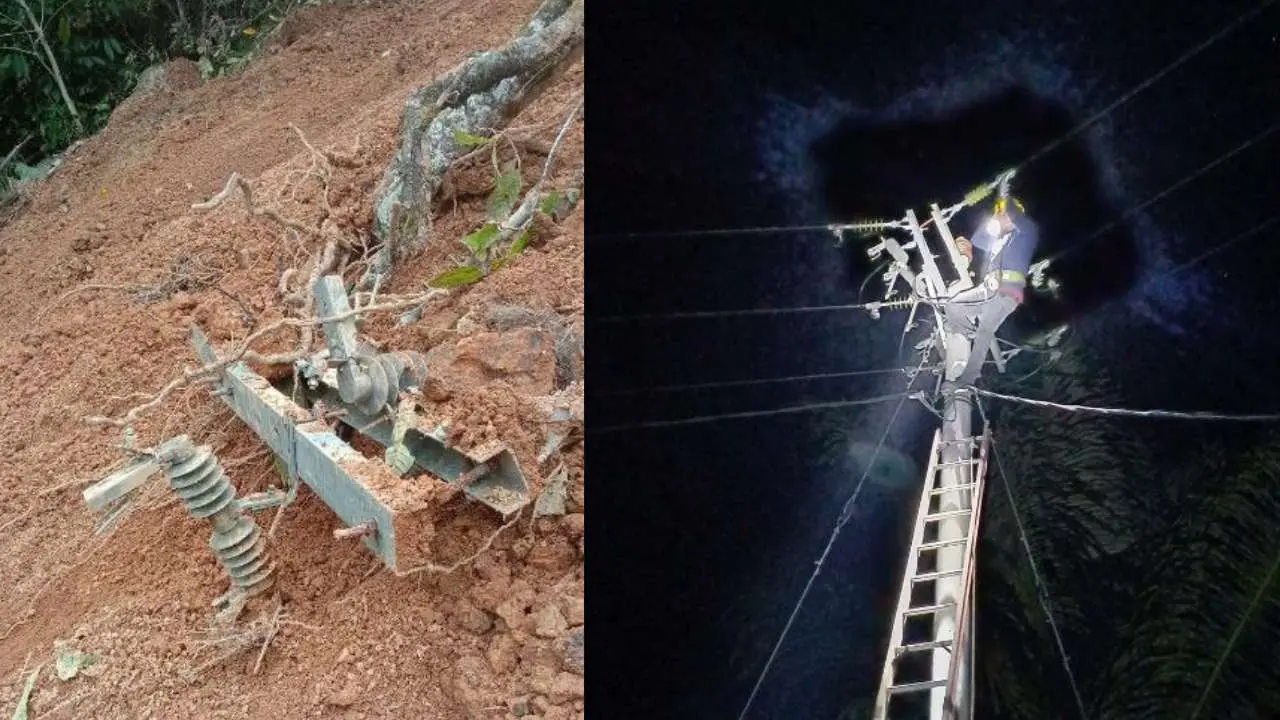 PLN Sigap Pulihkan Pasokan Listrik Dampak Bencana Longsor di Desa Mesakada, Pinrang