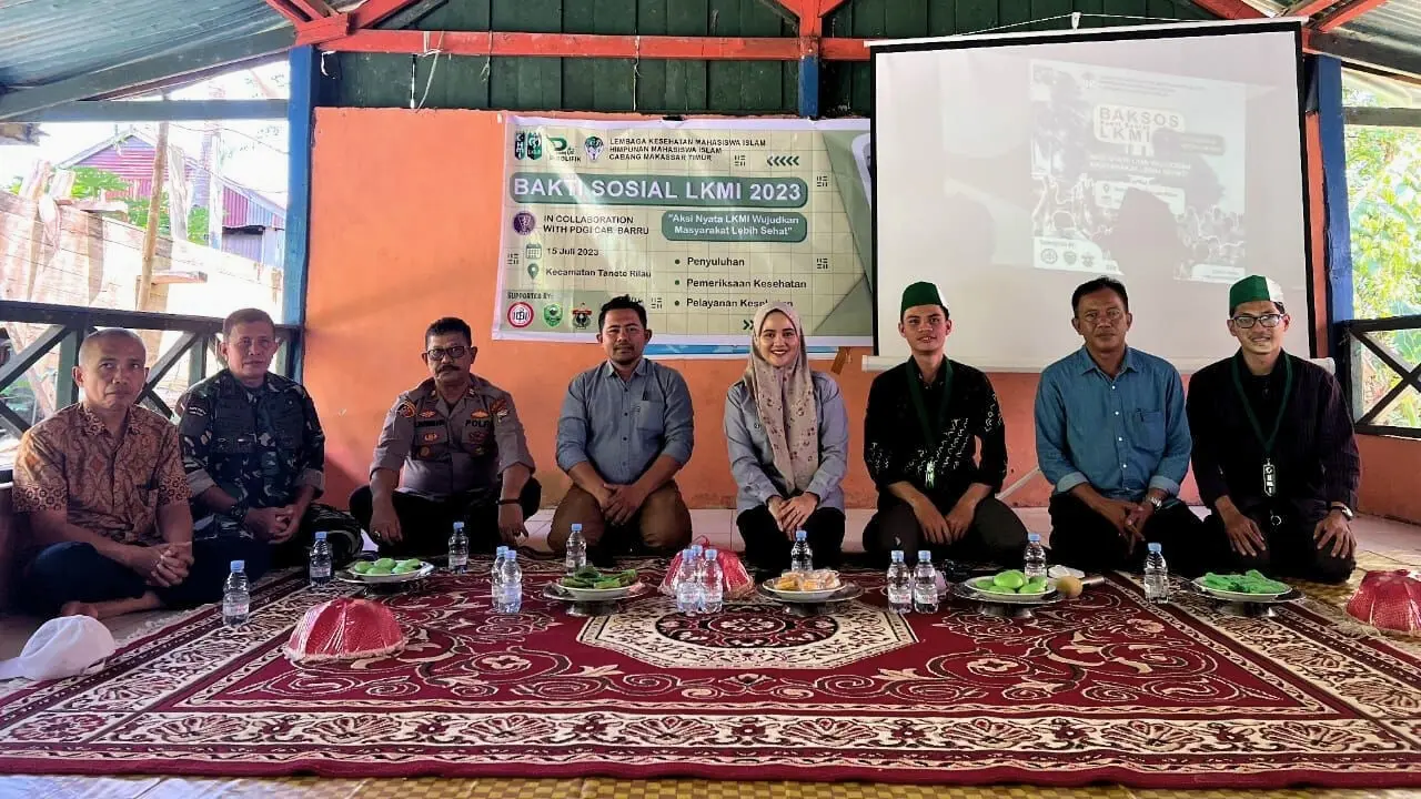 Warga Mate'ne Barru dapat Pemeriksaan Kesehatan Gratis dari LKMI HMI Makassar Timur