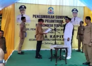 Begini Pesan Bupati Jeneponto kepada Kades PAW Desa Kapita yang Baru Dilantik