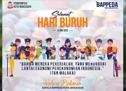 Kepala Bappeda Ucapkan Selamat Hari Buruh 1 Mei 2023