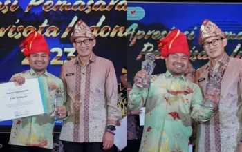 Diserahkan Sandiaga Uno, Kadispar Makassar Raih 2 Penghargaan Lomba Video Kreatif Bangga Berwisata di Indonesia 5 Diserahkan Sandiaga Uno, Kadispar Makassar Raih 2 Penghargaan Lomba Video Kreatif Bangga Berwisata di Indonesia