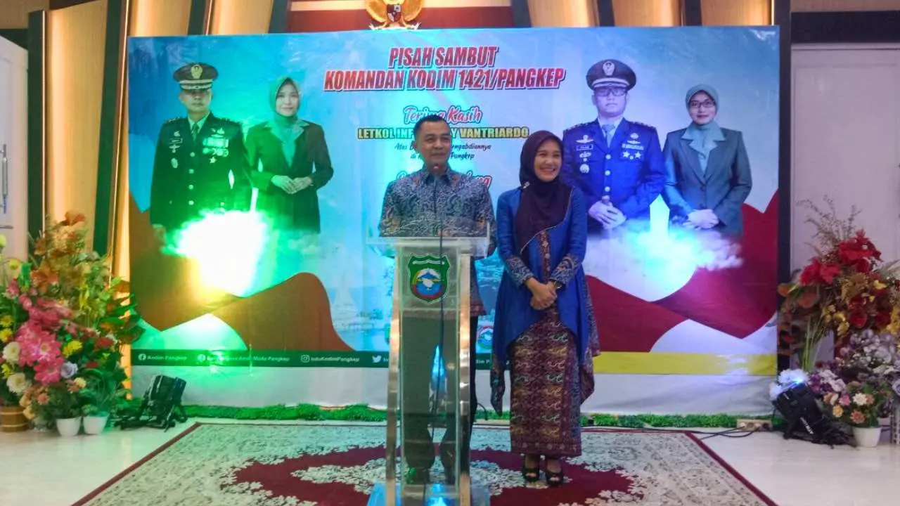 Pisah Sambut Dandim Pangkep, Letkol Inf Hengky V Pamit Setelah 2,7 Tahun Bertugas 