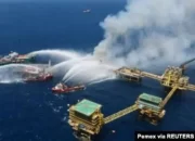 Insiden Kebakaran Anjungan Minyak di Meksiko Dua Tewas, Produksi Terdampak