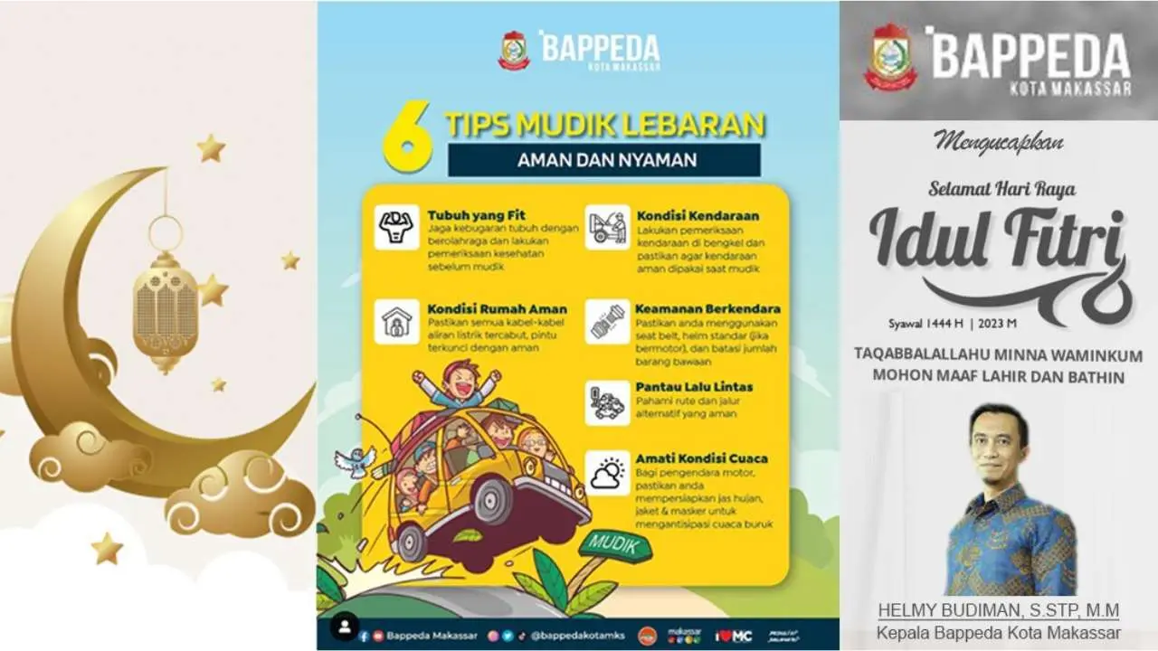 Bappeda Makassar Rilis 6 Tips Mudik Lebaran