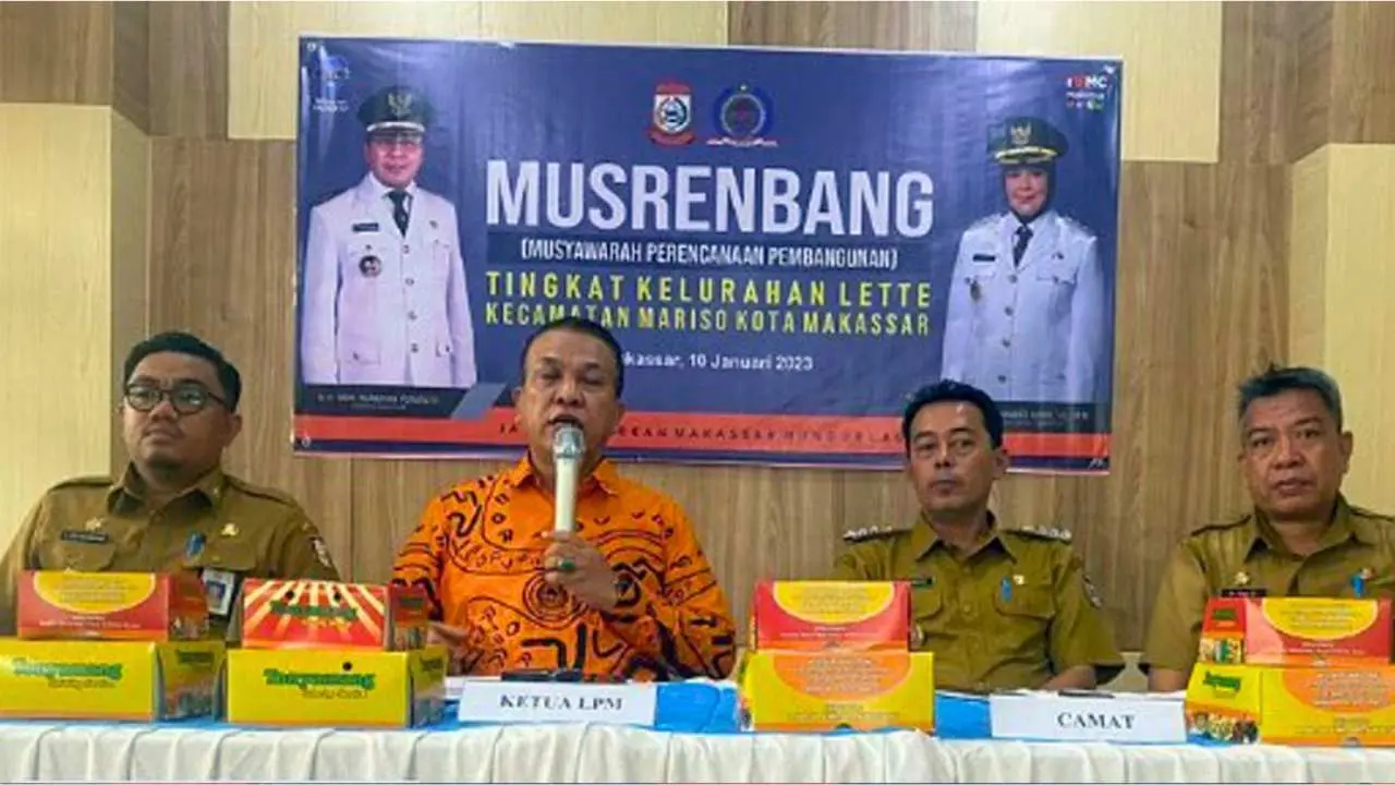 Kabid Ekonomi & SDA Wakili Kepala Bappeda Makassar di Musrenbang Kelurahan Lette