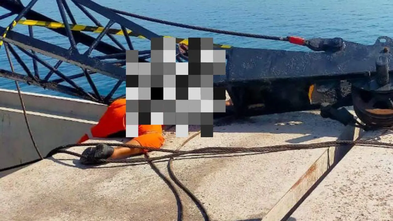 ABK KM Cengkeh 06 Tewas Tertimpa Crane Di Pelabuhan Biringkassi Pangkep