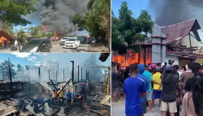 Korsleting Listrik Hanguskan 2 Rumah Warga di Barru, Pemilik Rumah Syok dan Histeris