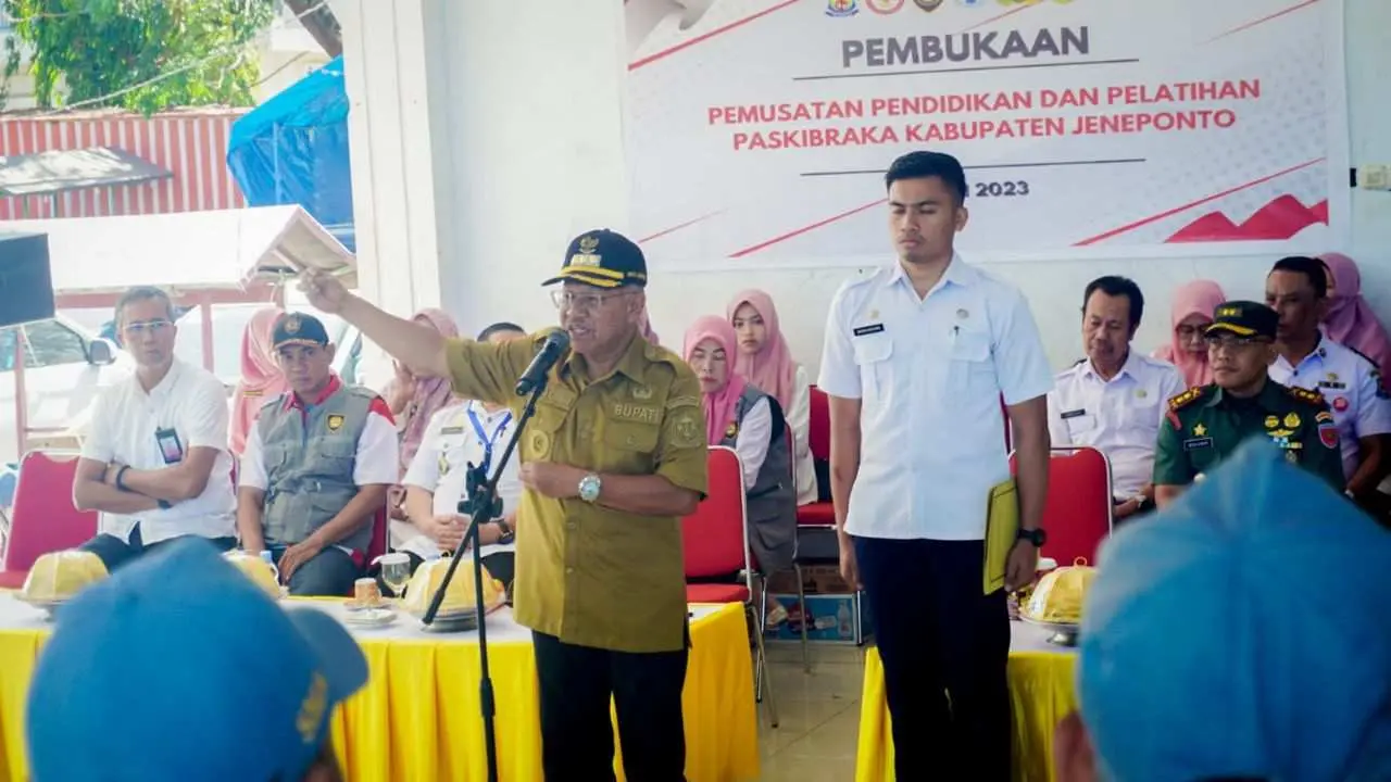 Bupati Jeneponto Akui 75 Siswa-siswi yang Terpilih Jadi Paskibraka Adalah Orang Pilihan