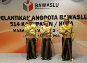 Tiga Komisioner Bawaslu Kabupaten Jeneponto Resmi Dilantik