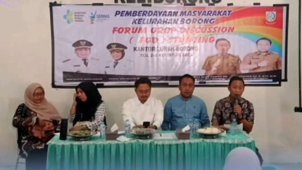 Camat Manggala Buka FGD Stunting di Kelurahan Borong
