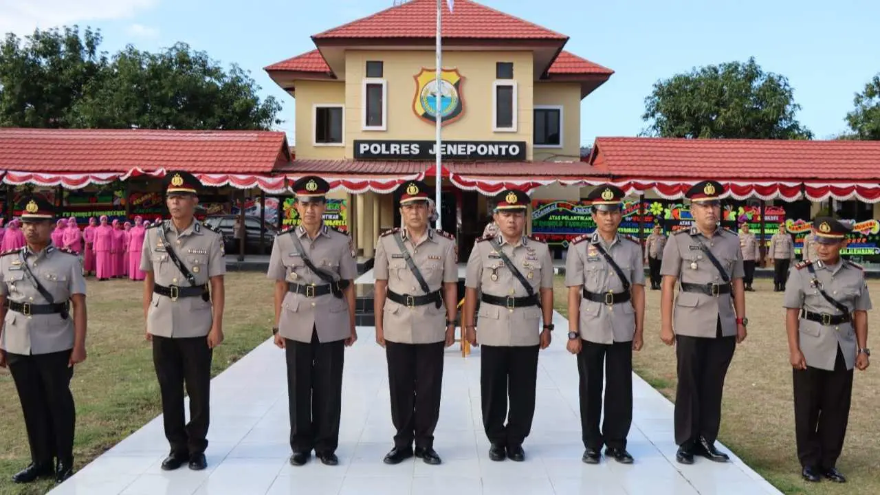 4 Perwira Pertama Polres Jeneponto Kena Mutasi, Ini Daftar Namanya