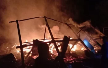 Lagi, 1 Unit Rumah Panggung di Karelayu Jeneponto Ludes Terbakar