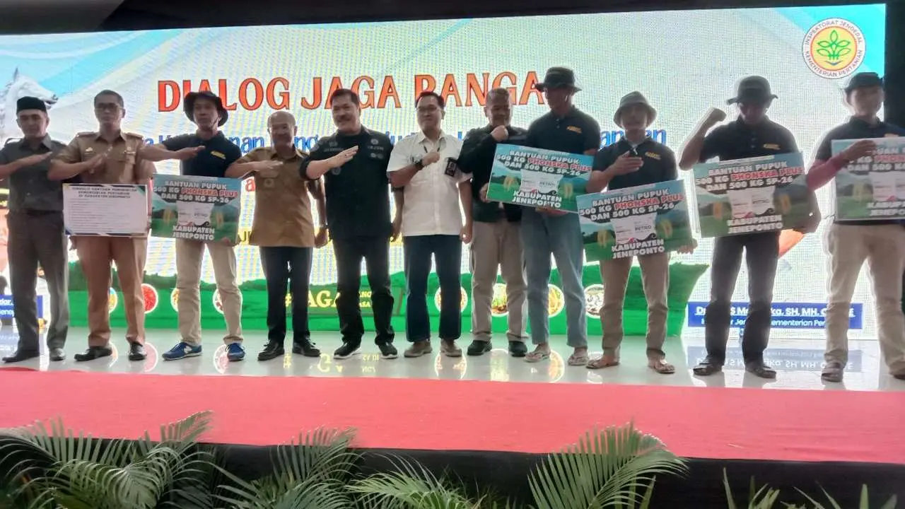 Irjen Kementerian Pertanian Gelar Dialog Jaga Pangan dengan Kelompok Tani di Jeneponto