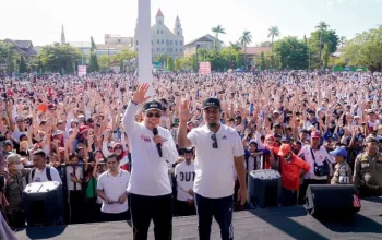 48 Ribu Warga Parepare jalan Anti Mager Bersama Gubernur Andi Sudirman
