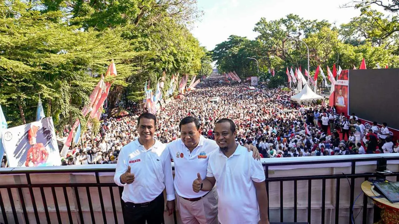 Menhan Prabowo & Gubernur Andi Sudirman Jalan Sehat Anti Mager Bersama 450 Ribu Warga Sulsel
