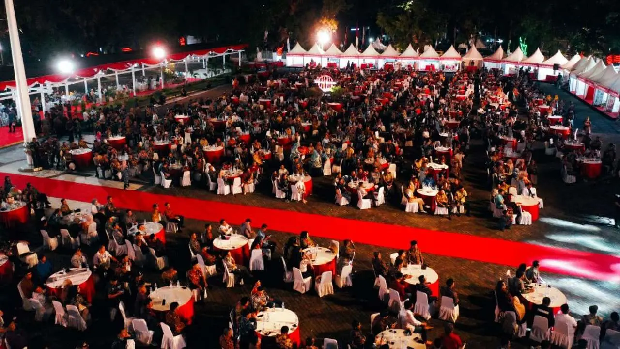 2000 Kepala Desa & Lembang se-Sulsel Gala Dinner Bersama Menhan dan Gubernur