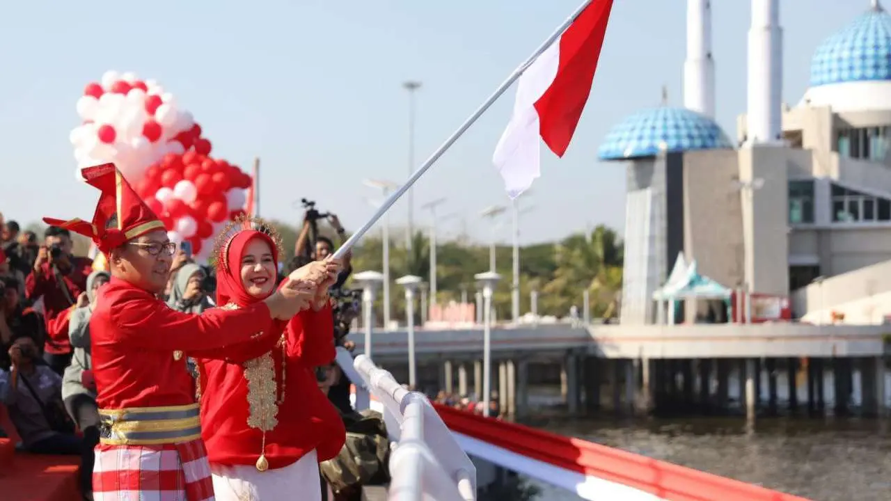 Danny Pomanto Launching 4 Program Inovasi di Upacara HUT ke-78 RI Kota Makassar