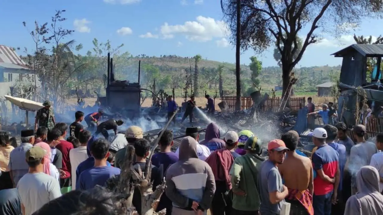 Dalam Sepekan, 4 Kali Kebakaran Melanda Jeneponto, Kali ini di Desa Karelayu