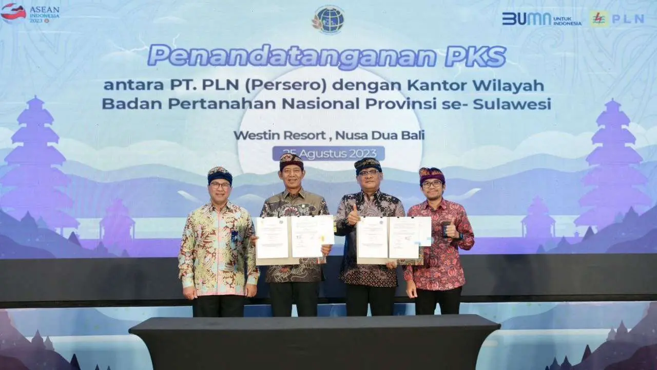PLN se-Sulawesi Teken Kerja Sama dengan ATR/BPN, Kebut 100% Sertifikasi Aset Kelistrikan