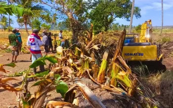 Antisipasi Dampak Banjir, Kades Lentu Jeneponto Normalisasi Aliran Anak Sungai Balangbaru