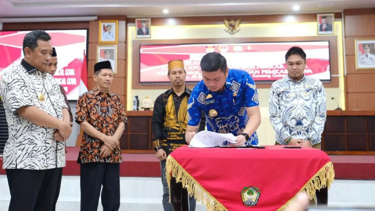 Pemkab Gowa Pertama di Sulsel Lakukan Penandatangan NPHD Pilkada Sebanyak Rp75 Miliar