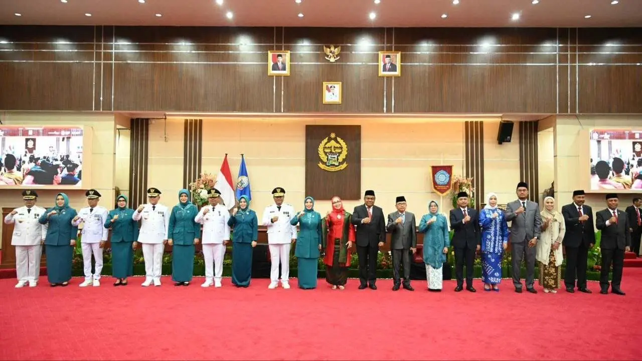 Lantik 4 Pj Ketua TP PKK Kabupaten/Kota, Sofha Marwah Minta Yankes hingga Ketahanan Ekonomi Diperhatikan