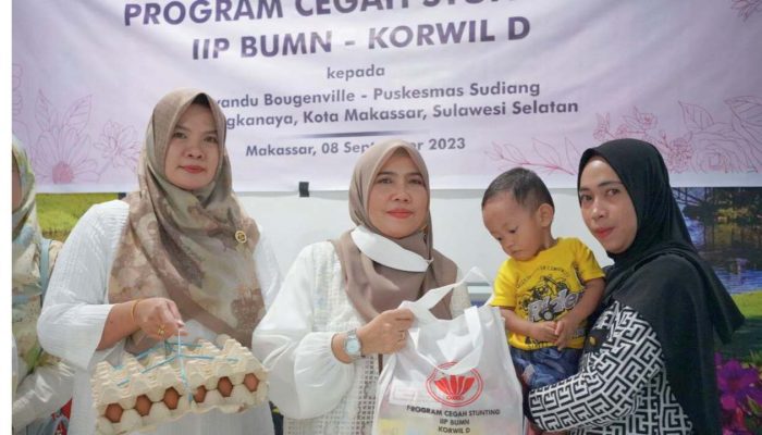 IIP BUMN Kembali Salurkan Bantuan Program Cegah Stunting Tahap II di Sulselbar