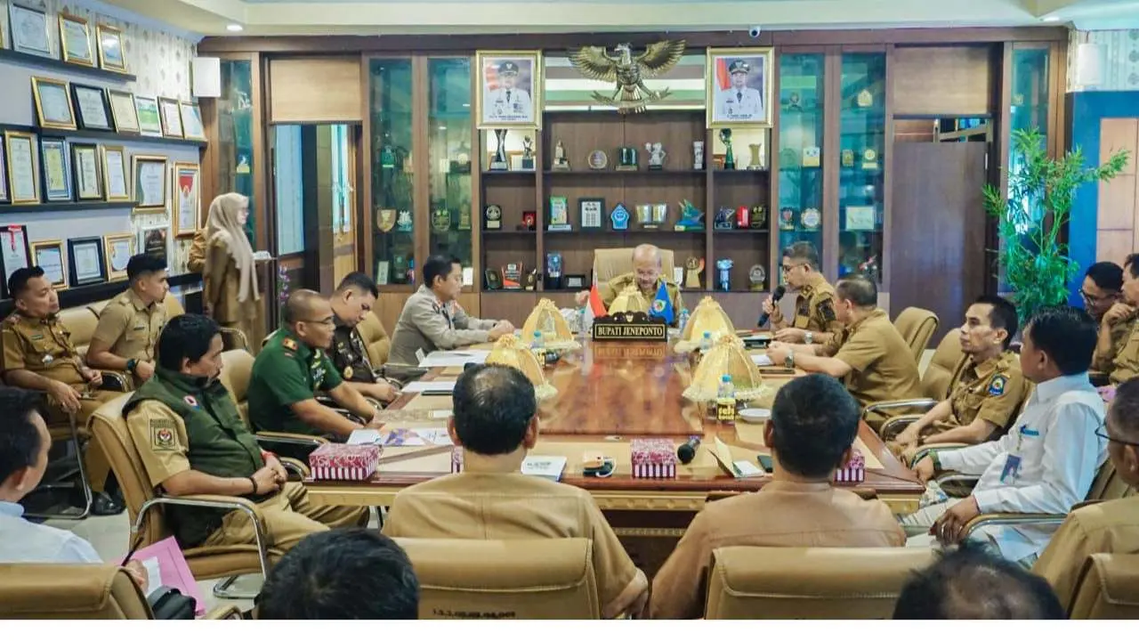 Bupati Jeneponto Pimpin Rapat Forkopimda, Ini yang Dibahas 2 Bupati Jeneponto Pimpin Rapat Forkopimda, Ini yang Dibahas