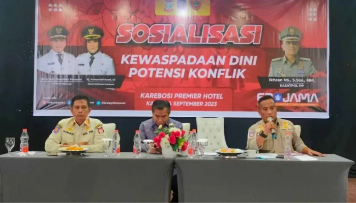 Dihadiri Wakasat Intelkam-Kepala Kesbangpol Makassar-Satpol PP, Gelar Sosialisasi Kewaspadaan Dini Potensi Konflik