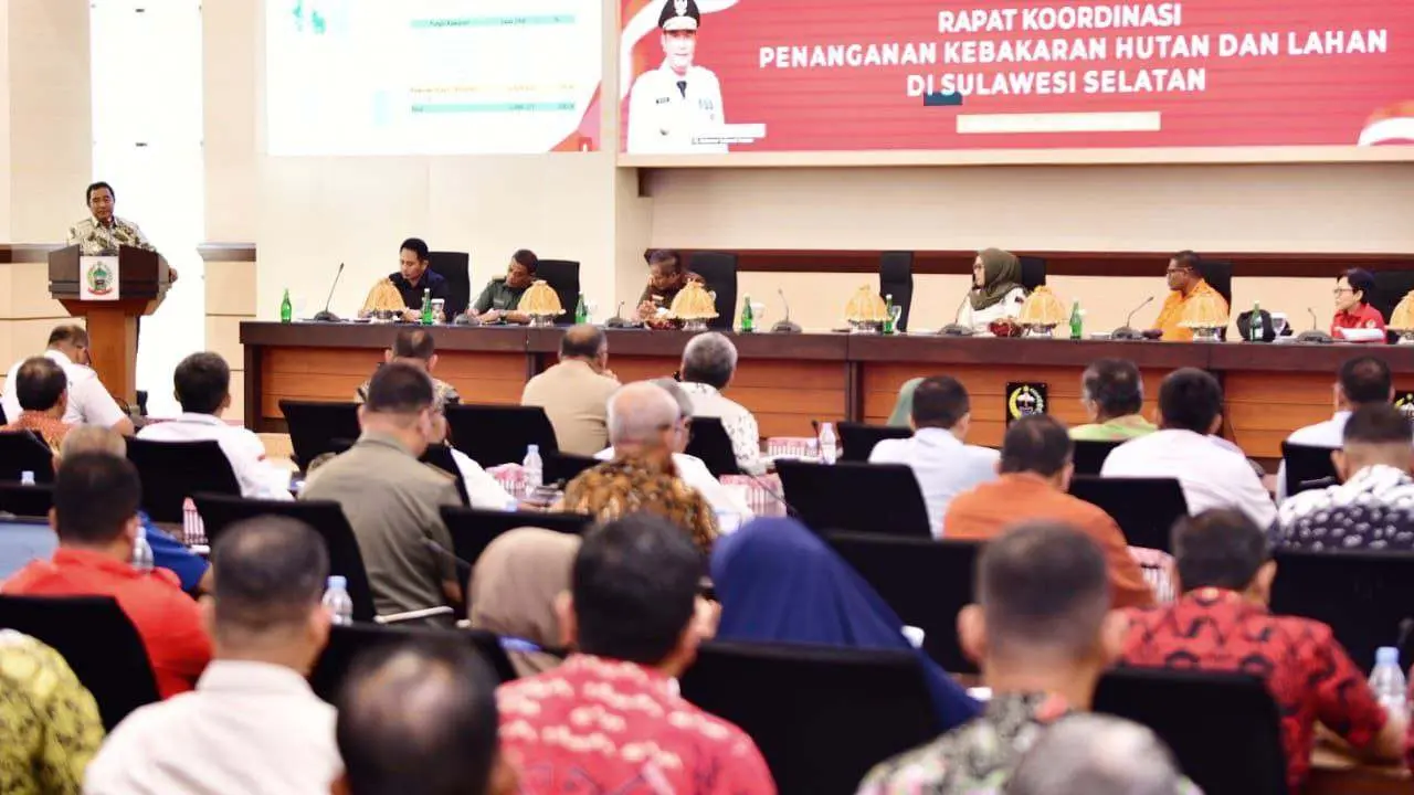 El Nino Tingkatkan Risiko Kebakaran, Pj Gubernur Bahtiar Pimpin Rakor Penanganan Karhutla