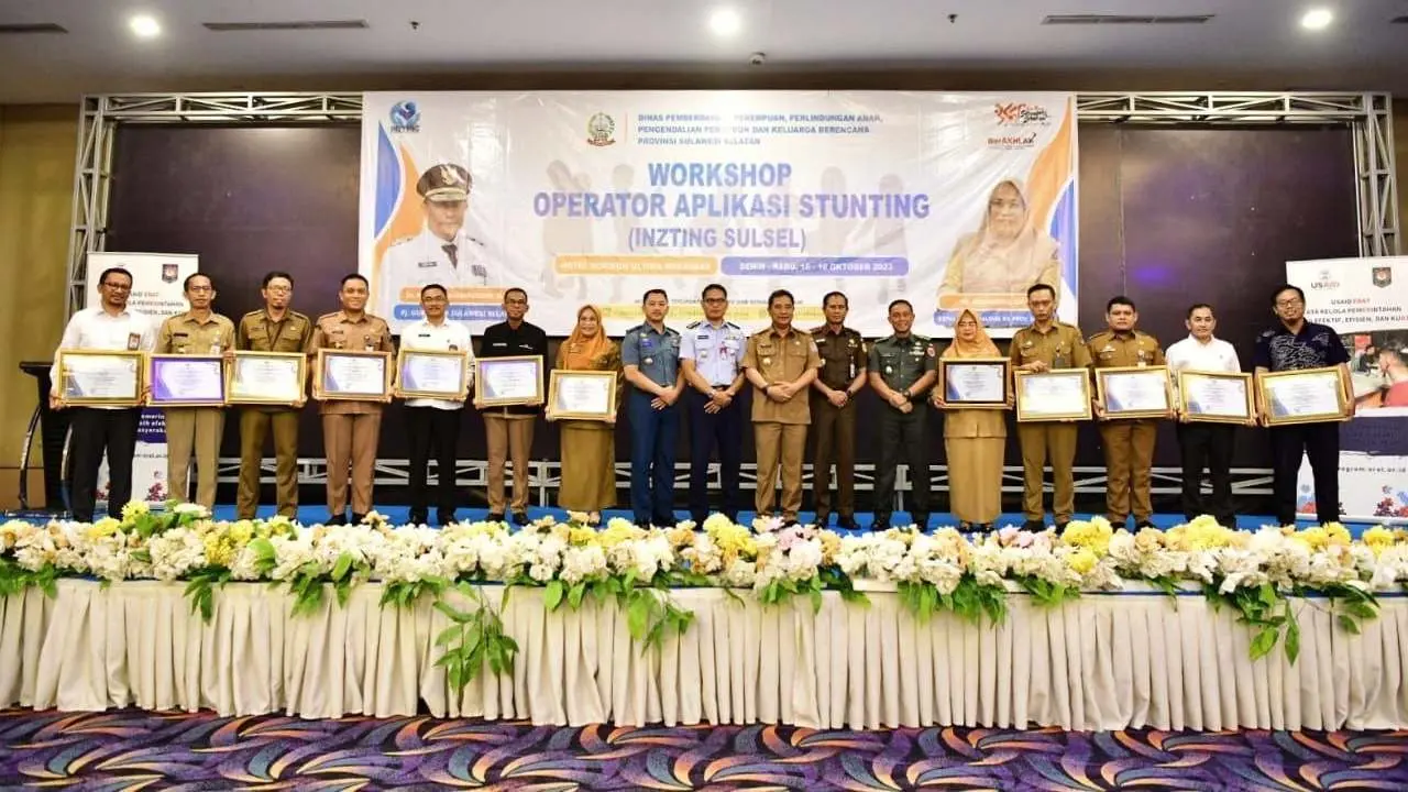 Penjabat Gubernur Bahtiar Buka Workshop Operator Aplikasi Inzting Sulsel