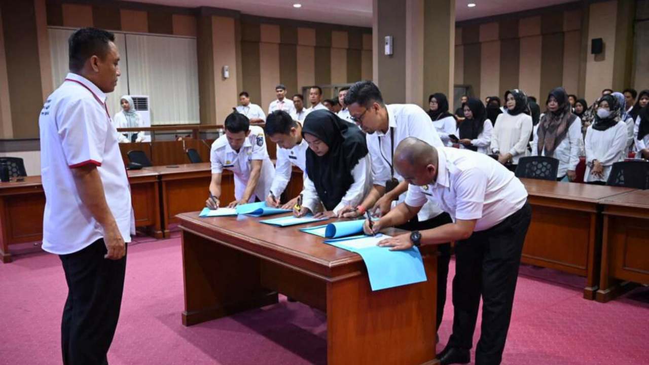 Diskominfo-SP Sulsel telah Ikrar Pakta Integritas dan Komitmen Netral di Pemilu 2024