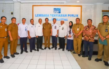 Kunjungi LPP RRI Makassar, Pj Gubernur Kenalkan 8 Program Prioritas dan Sinergi untuk Disosialisasikan