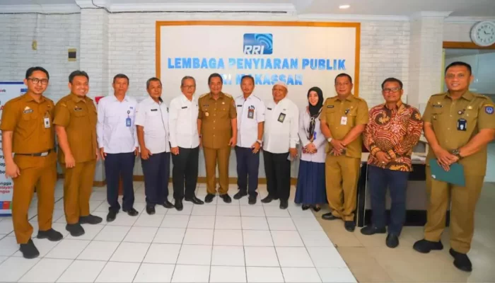 Kunjungi LPP RRI Makassar, Pj Gubernur Kenalkan 8 Program Prioritas dan Sinergi untuk Disosialisasikan