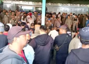 Ratusan Personil Satpol Makassar Diturunkan untuk Pengamanan alih Pasar Butung