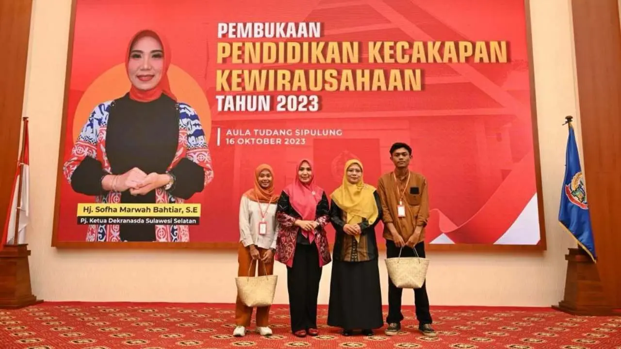 Dihadiri Sofha Marwah Bahtiar, Peringatan HKG PKK Kota Makassar Berlangsung Meriah