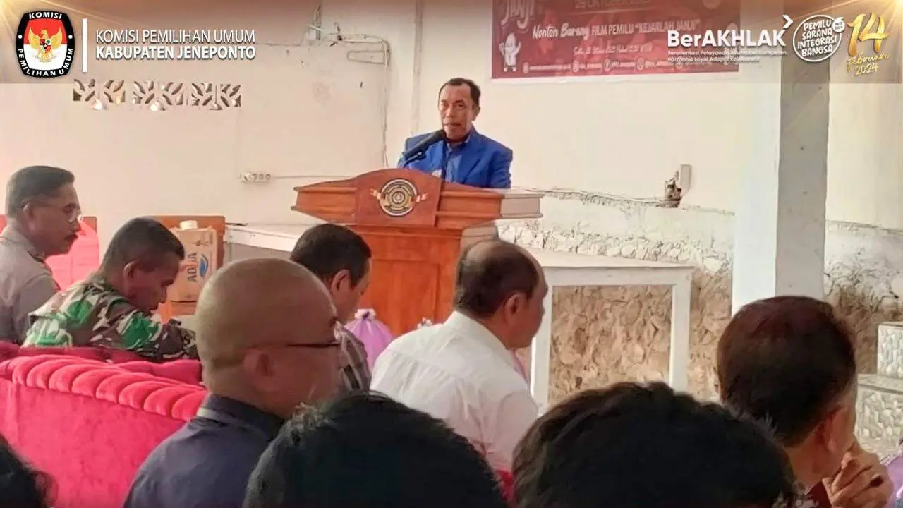 KPU Jeneponto Goes To Campus untuk Sosialisasi Pendidikan Pemilih - Nobar Fim "Kejarlah Janji" di Kampus INTI
