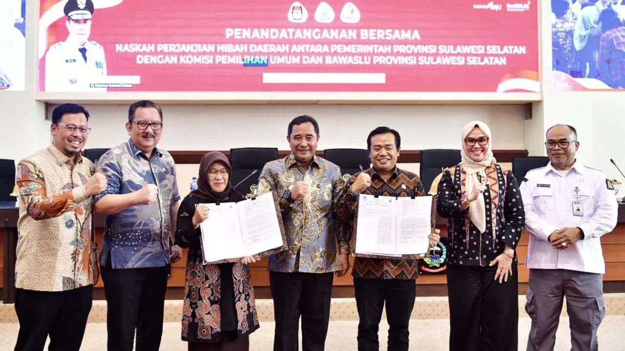 Sulsel Provinsi Pertama Teken NPHD, Dana Hibah Pilkada 2023 Sebesar Rp224 Miliar
