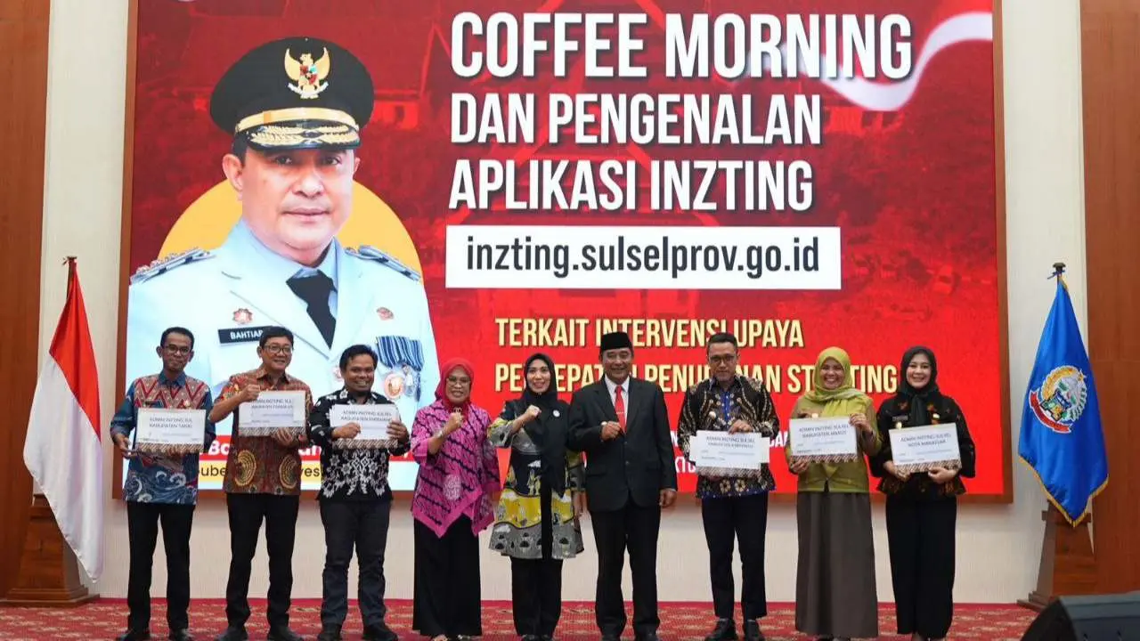 Pj Gubernur Sulsel Harap Inzting Stunting Jadi Aplikasi Nasional