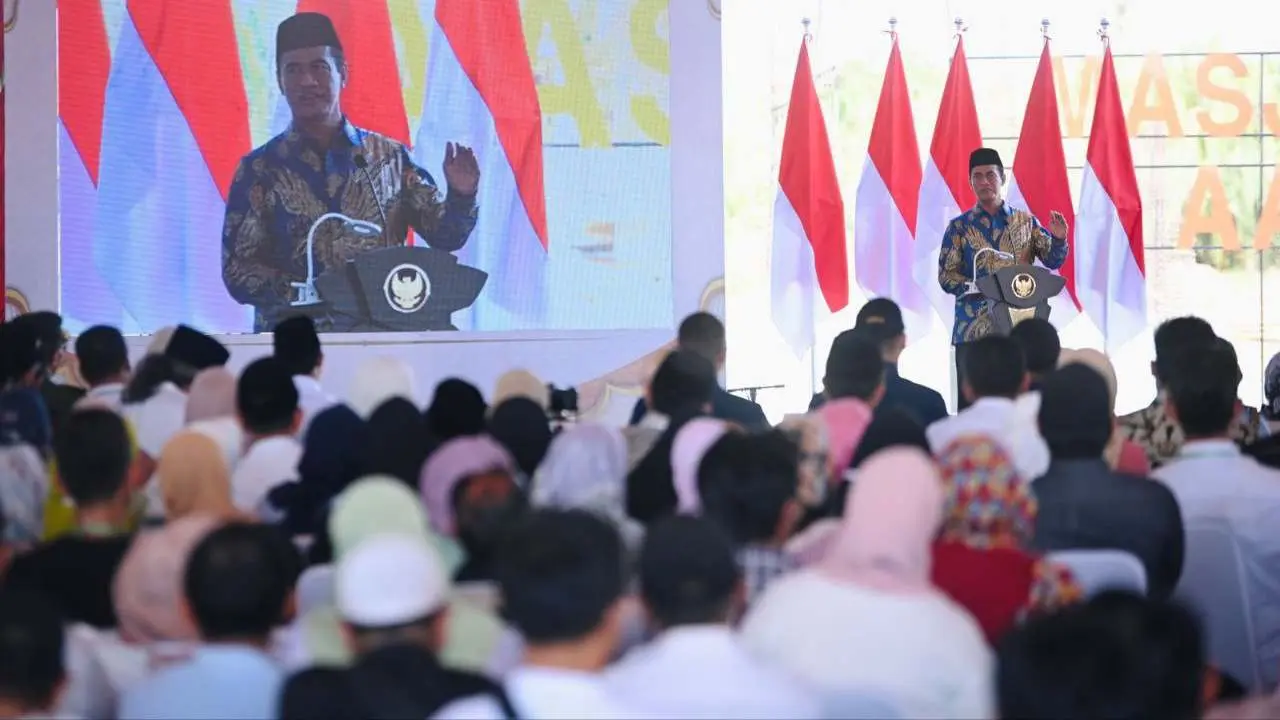 Pj Sekda Dampingi Wapres Ma'ruf Amin Ground Breaking Masjid Hj Andi Nurhadi dan AAS International Hospital