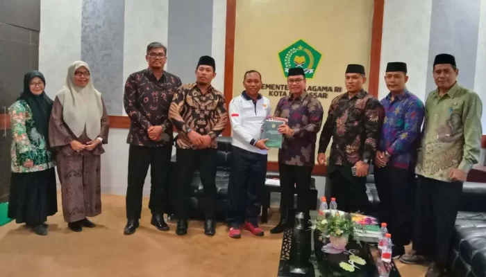 Jelang Pelantikan, Pengurus LDII Makassar Audiensi Kepala Kantor Kemenag