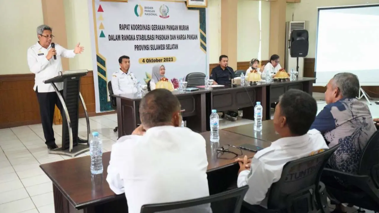 Dukung Penguatan Pangan, Pj Sekda Sulsel Buka Rakor Gerakan Pangan Murah 2 Dukung Penguatan Pangan, Pj Sekda Sulsel Buka Rakor Gerakan Pangan Murah