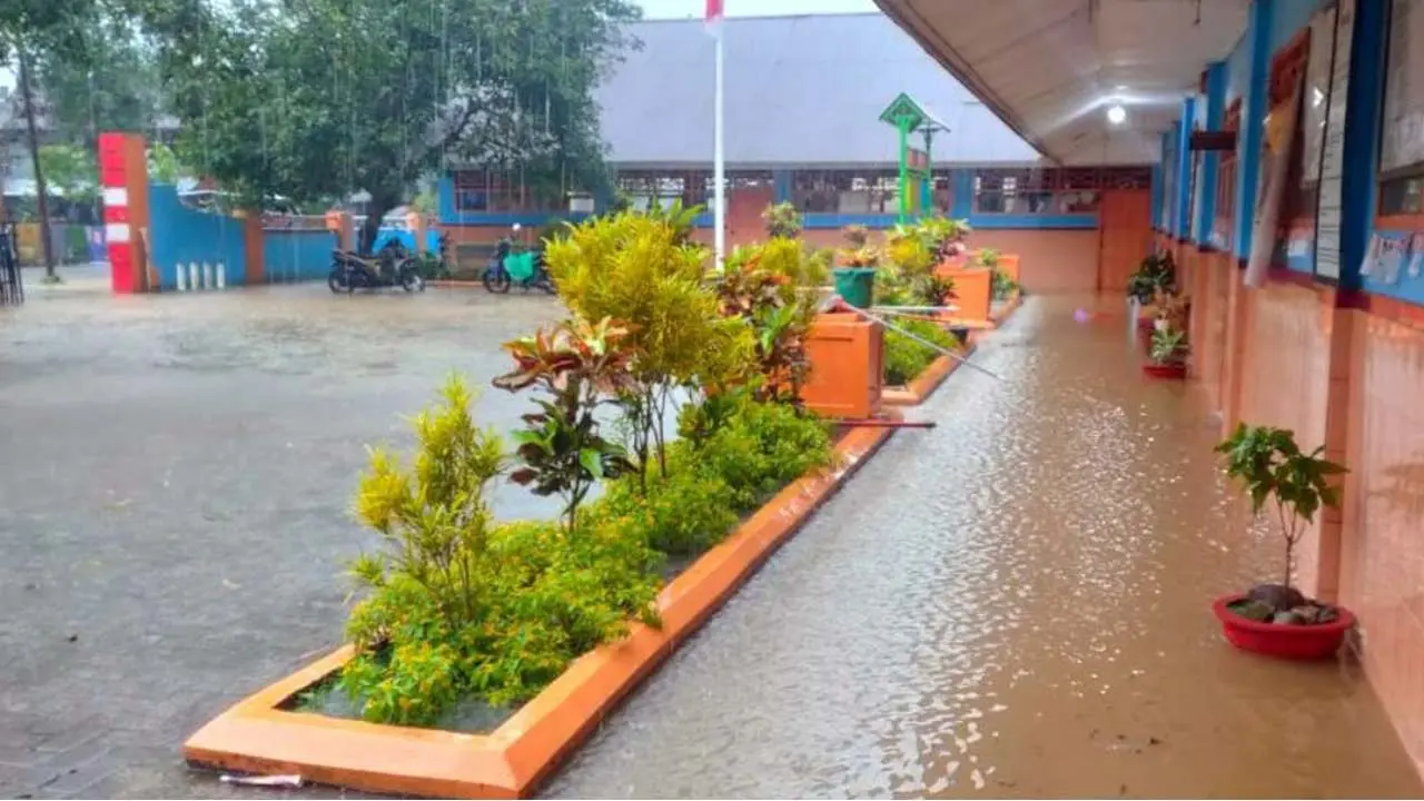 2 Hari Diguyur Hujan Lebat, Sejumlah Sekolah di Pangkep Liburkan Muridnya