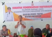 Kabid Penanganan Masalah Tanah dan Pengamanan Distan Makassar Narasumber Sosialisasi Batas Wilayah