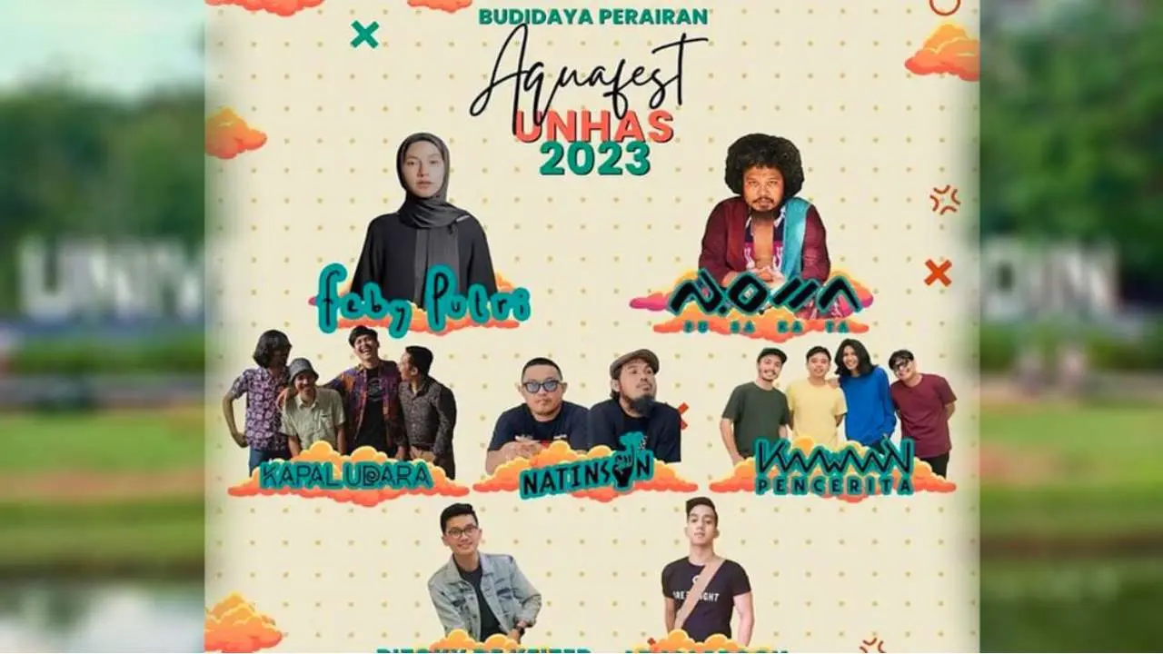 Mahasiswa Fakultas Perikanan Unhas Undang Febyputri dan Pusakata di Aquafest 2023