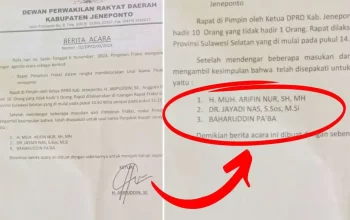 Hasil Rapat 8 Fraksi DPRD Jeneponto, Sekda Muh. Arifin Nur Menguat jadi Pj Bupati Jeneponto