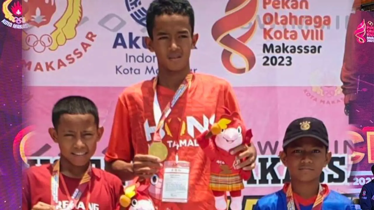 Kontingen Tamalate Dominasi Cabor Renang Hari Pertama Porkot VIII 2023