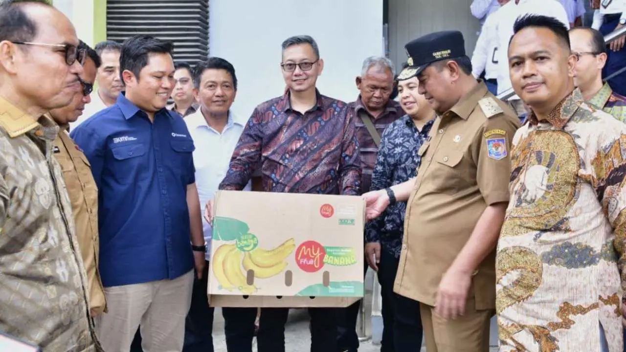 Pj Gubernur Bahtiar Groundbreaking Packing House dan Ripening Pisang Cavendish