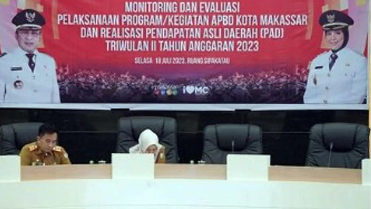 Bappeda Makassar Menggelar Rapat Monev Pelaksanaan Program APBD