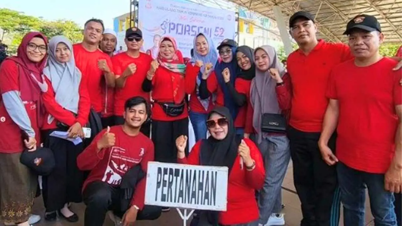 Dinas Pertanahan Ikuti Porseni HUT Korpri ke-52 Kota Makassar